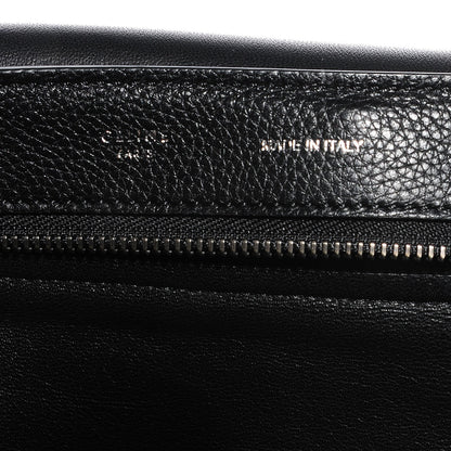 Celine Drummed Calfskin Suede Large Trapeze Black 5 of 8