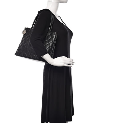 Chanel Caviar Quilted Medallion Tote Black 2 of 10
