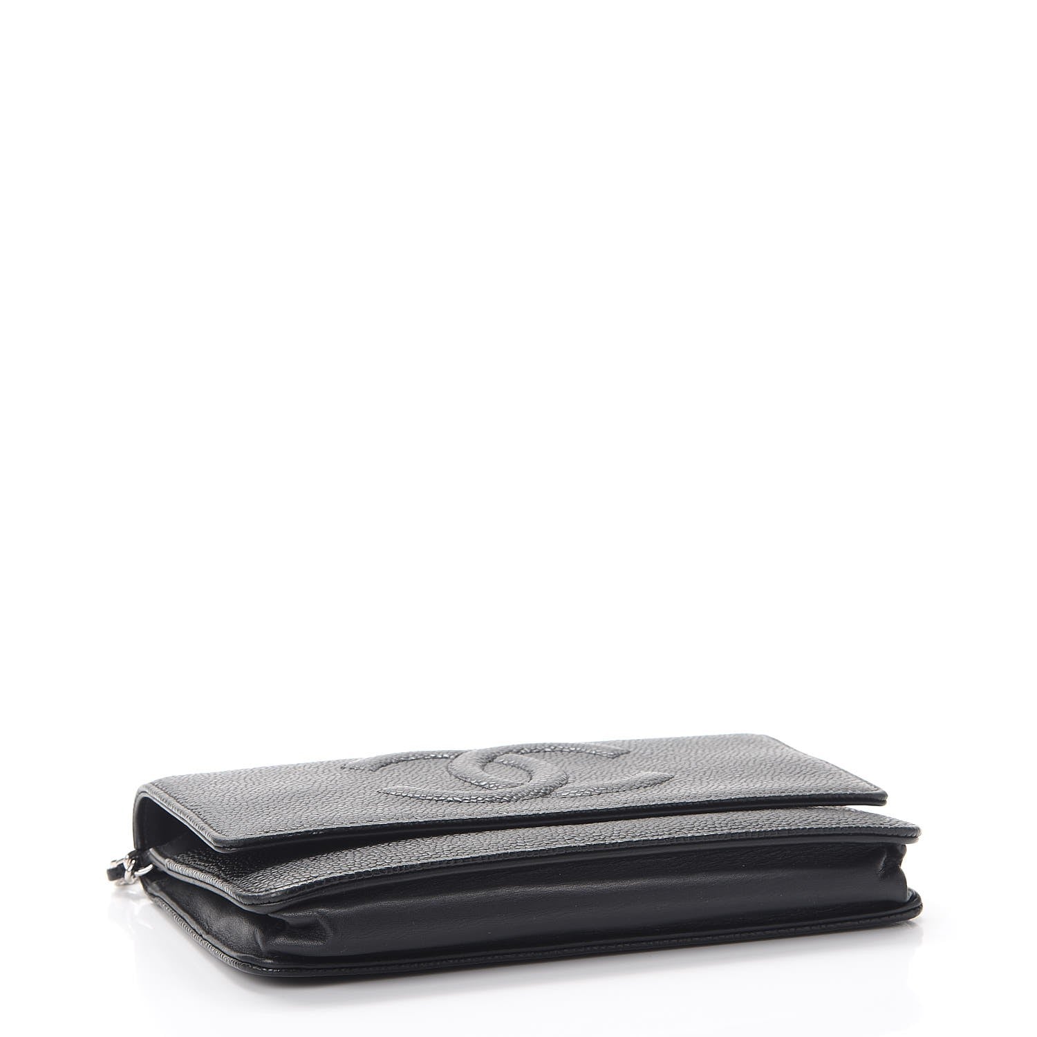 Chanel Caviar Timeless CC Wallet On Chain WOC Black 4 of 10