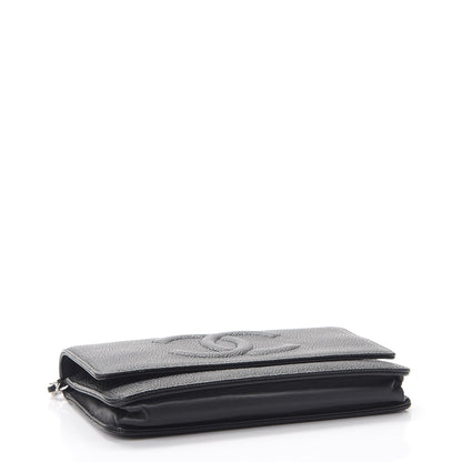 Chanel Caviar Timeless CC Wallet On Chain WOC Black 4 of 10