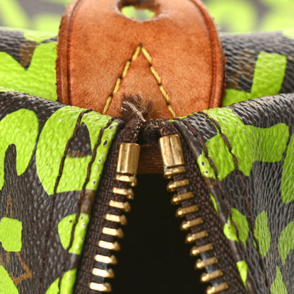 Louis Vuitton Monogram Graffiti Speedy 30 Green 10 of 13