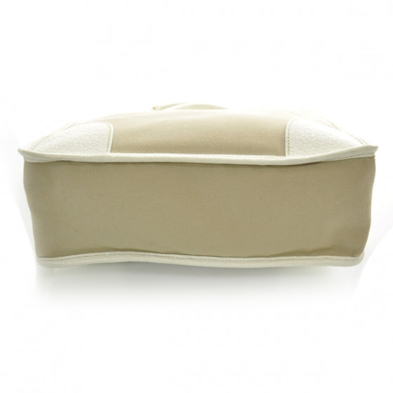 Canvas Jacquard Chain Shoulder Bag