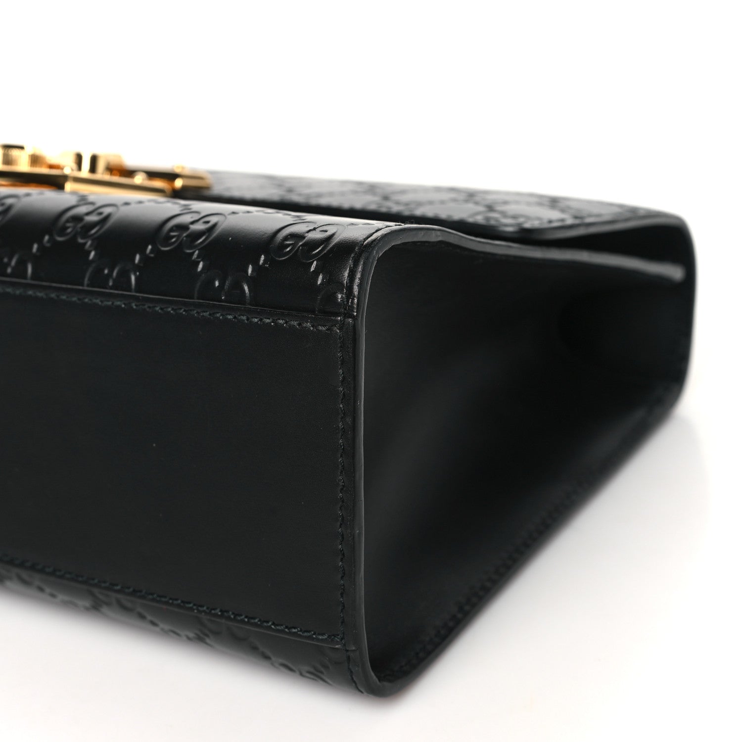 Gucci Guccissima Medium Padlock Shoulder Bag Black 10 of 10