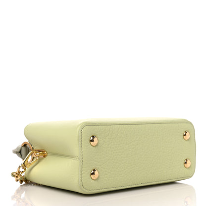 Louis Vuitton Taurillon Mini Capucines Vert Noto Green Milky White Vert Asnieres Green 4 of 8
