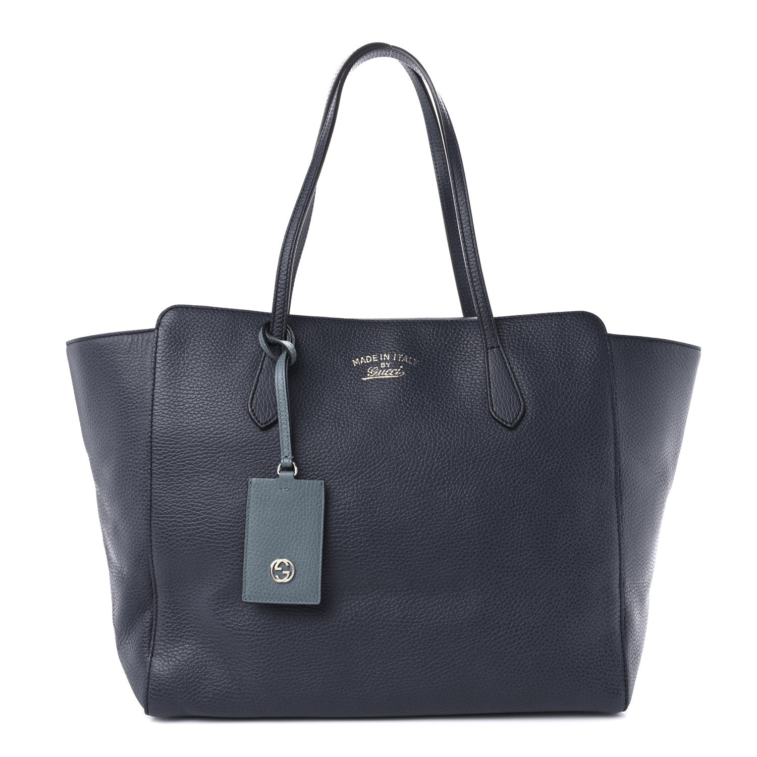 Gucci Dollar Calfskin Medium Swing Tote Marine Deep Cobalt 1 of 9