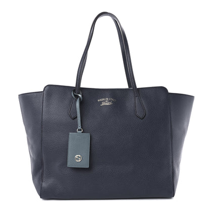 Gucci Dollar Calfskin Medium Swing Tote Marine Deep Cobalt 1 of 9