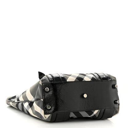 Burberry Nylon Beat Check Small Victoria Tote Black 3 of 11
