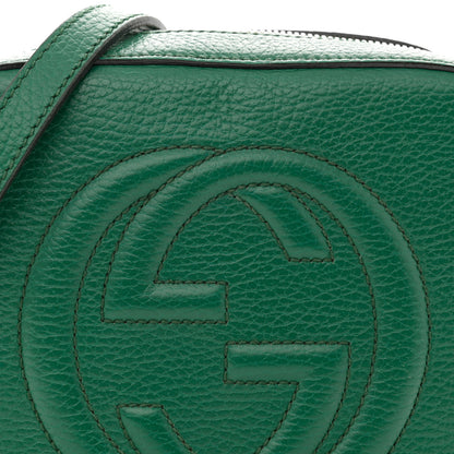 Gucci Pebbled Calfskin Small Soho Disco Bag Emerald Green 10 of 15