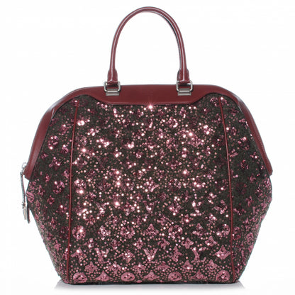 Louis Vuitton Sequin Monogram Sunshine Express North South Burgundy 1 of 8