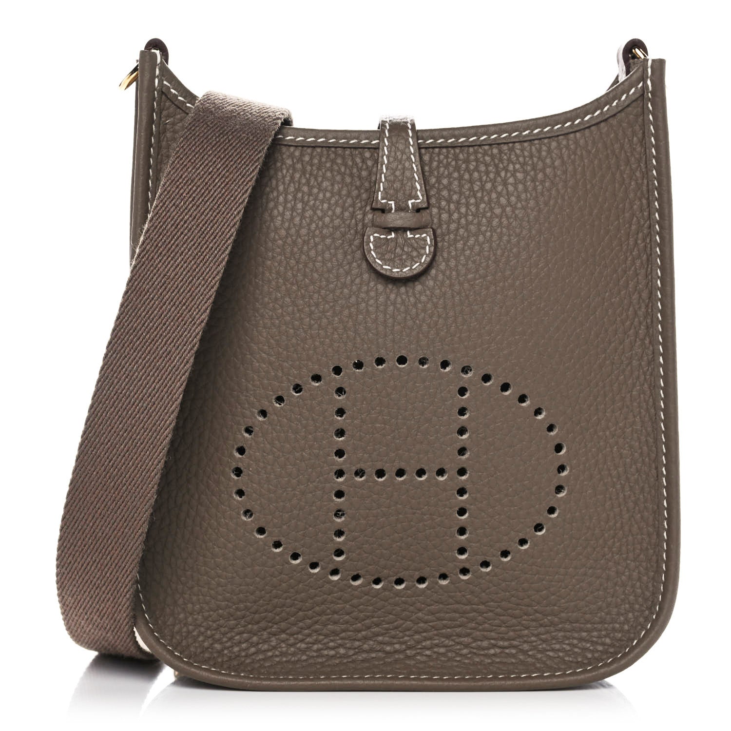 Hermes Taurillon Clemence Evelyne TPM Etoupe 1 of 10