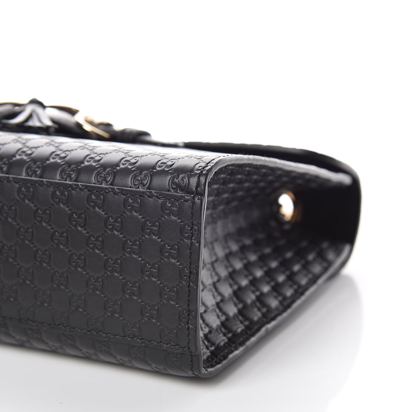 Microguccissima Medium Emily Chain Shoulder Bag Black
