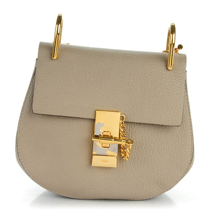 Chloe Grained Lambskin Mini Drew Shoulder Bag Motty Grey 1 of 9