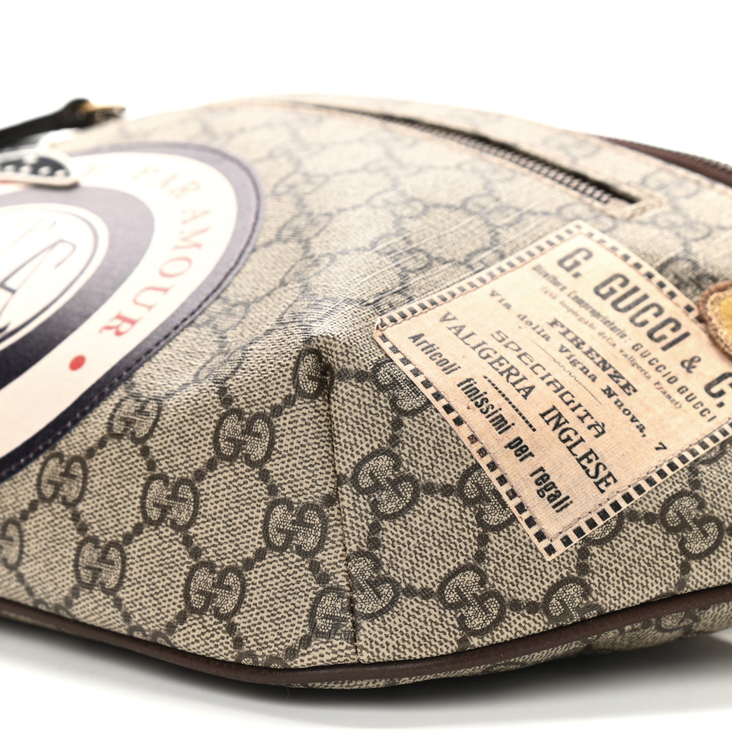 GG Supreme Monogram Courrier Belt Bag Beige New Acero