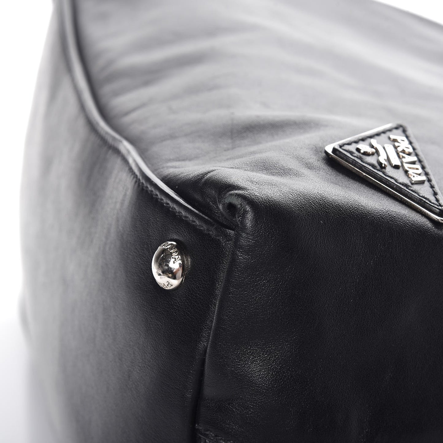 Soft Calf Side Zip Hobo Black