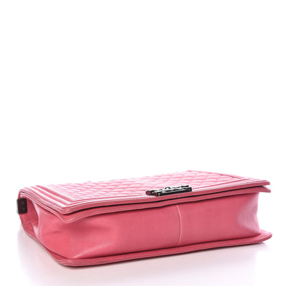 Chanel Calfskin Quilted Large Boy Flap Pink 4 of 9