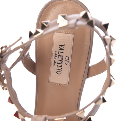 Valentino Garavani Calfskin Nappa Rockstud Ankle Strap 65mm Pumps 38.5 Absolute Poudre 7 of 10