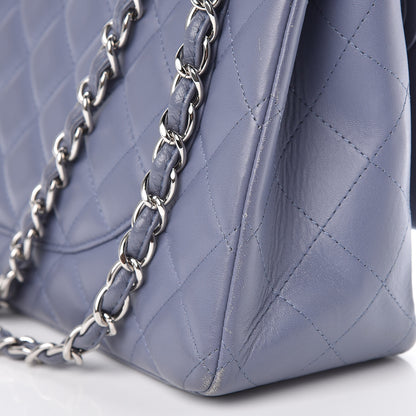 Chanel Lambskin Quilted Maxi Double Flap Purple 13 of 17