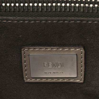 Fendi Vitello Seta Plexiglass Granite Large Peekaboo Iconic Satchel Tortora 7 of 7