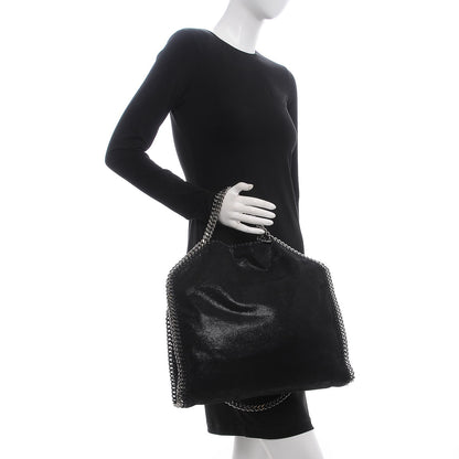 Stella McCartney Shaggy Deer Falabella Fold Over Tote Black 2 of 8