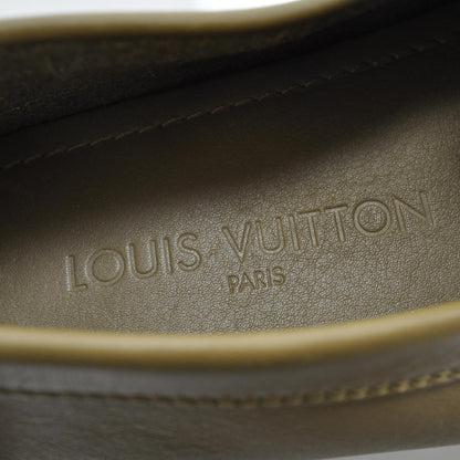 Louis Vuitton Mens Leather Zen Driving Loafers 6 Dark Beige 6 of 7