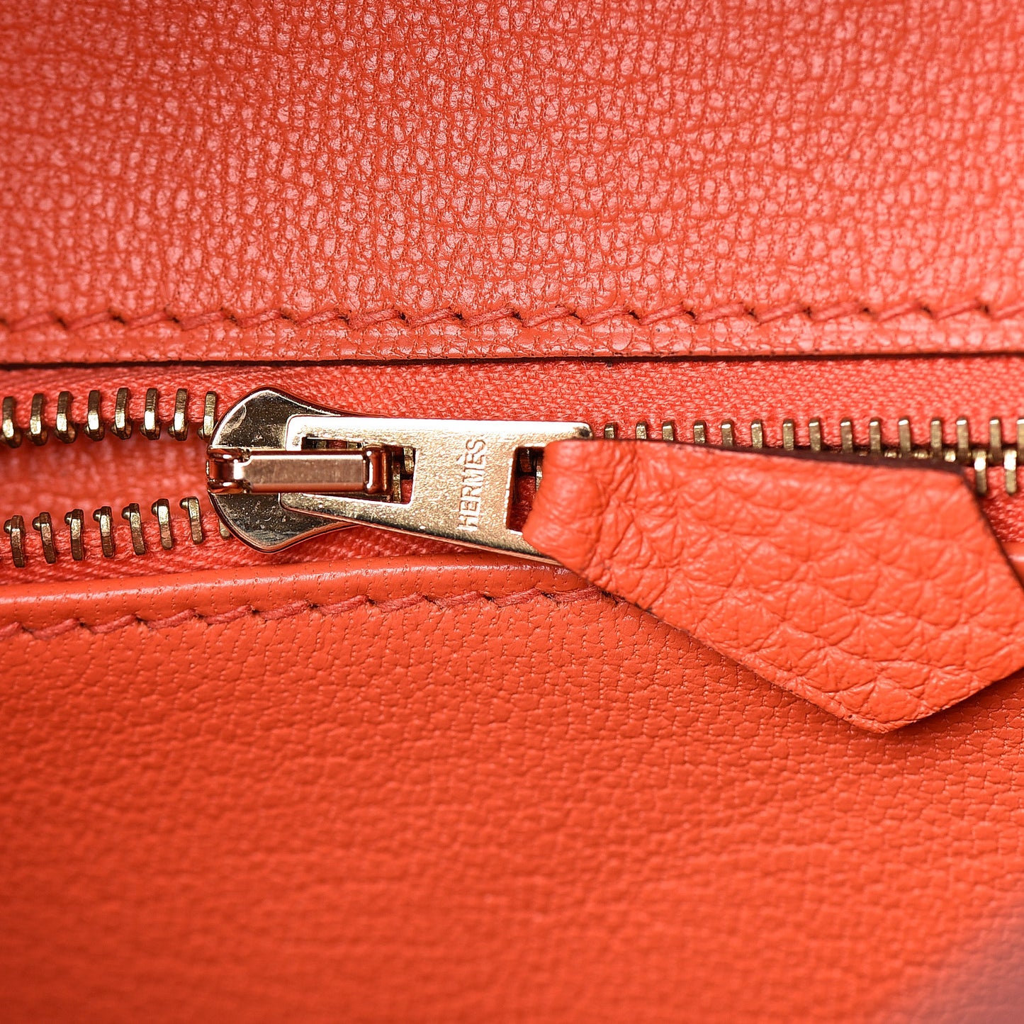 Togo Birkin 30 Orange Poppy