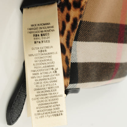 Burberry House Check Calf Hair Leopard Print Peyton Crossbody Clutch Bag 15 of 22