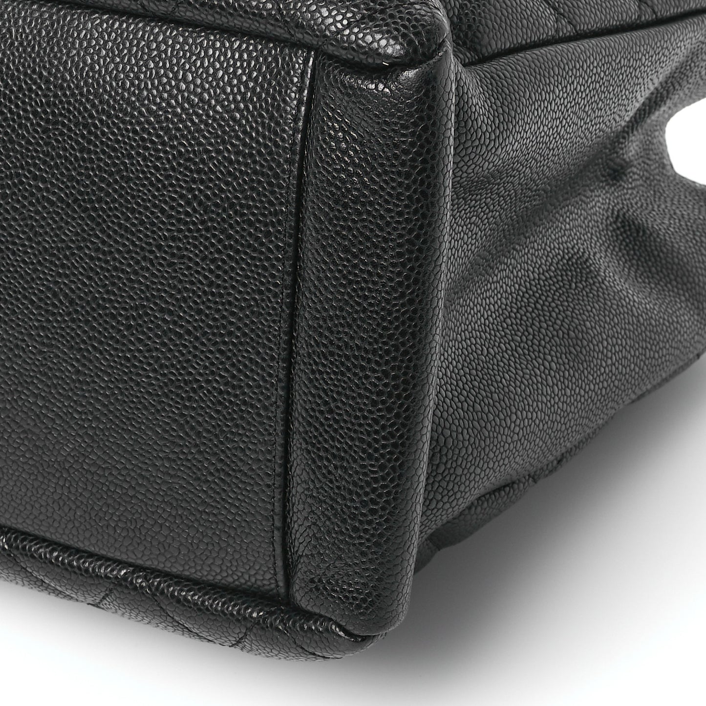 Caviar Quilted Grand Shopping Tote GST Black