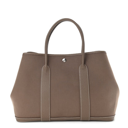 Hermes Toile Vache Garden Party 36 MM Etoupe 1 of 10