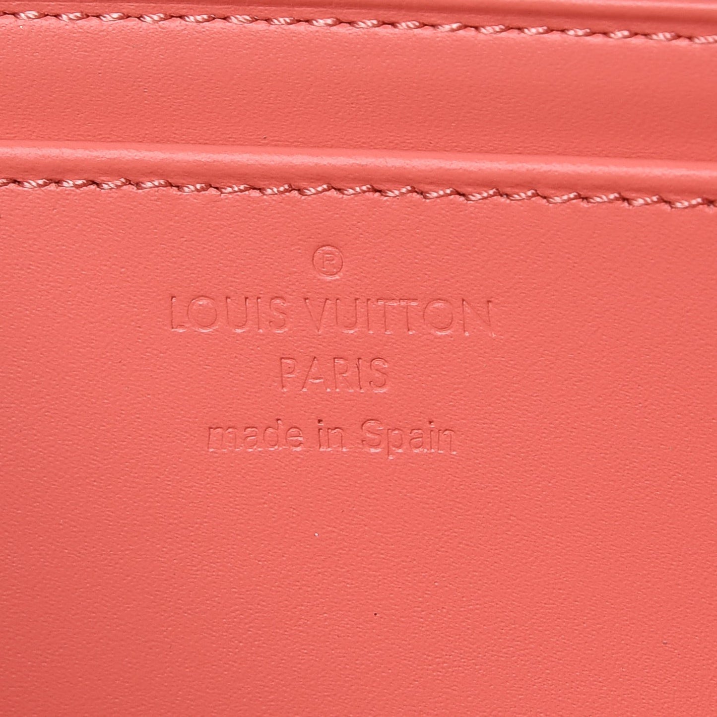 Patent Louise Wallet Rose Litchi