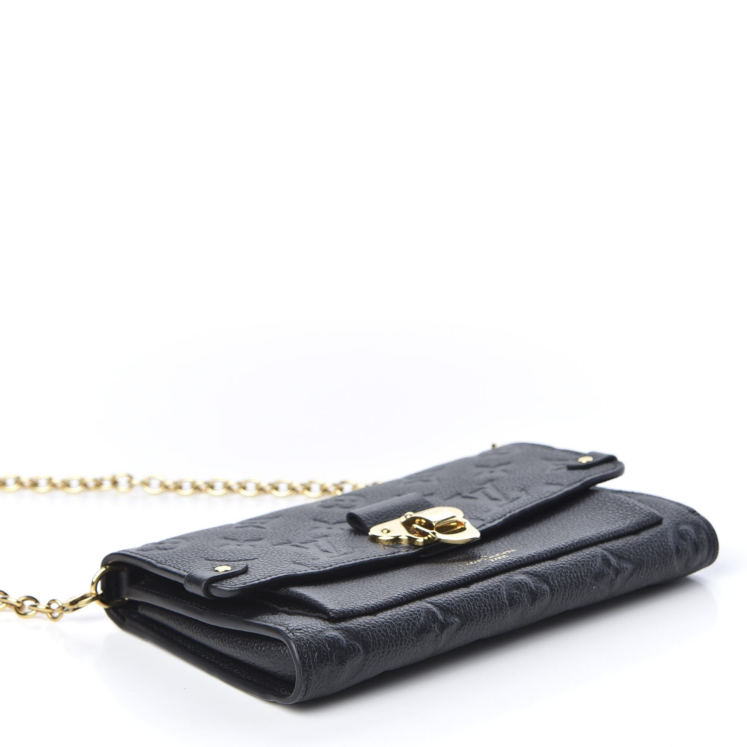 Louis Vuitton Empreinte Vavin Chain Wallet Black 3 of 9