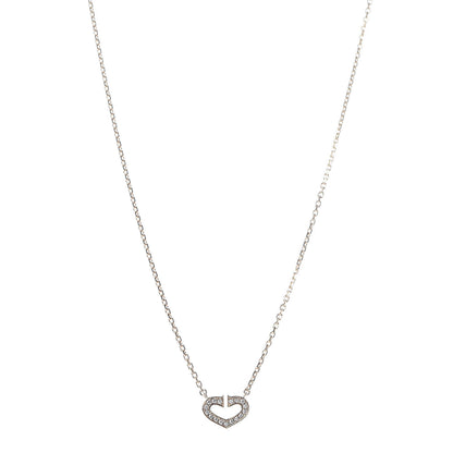 Cartier 18K Yellow Gold Diamond Hearts And Symbols Pendant Necklace 1 of 5