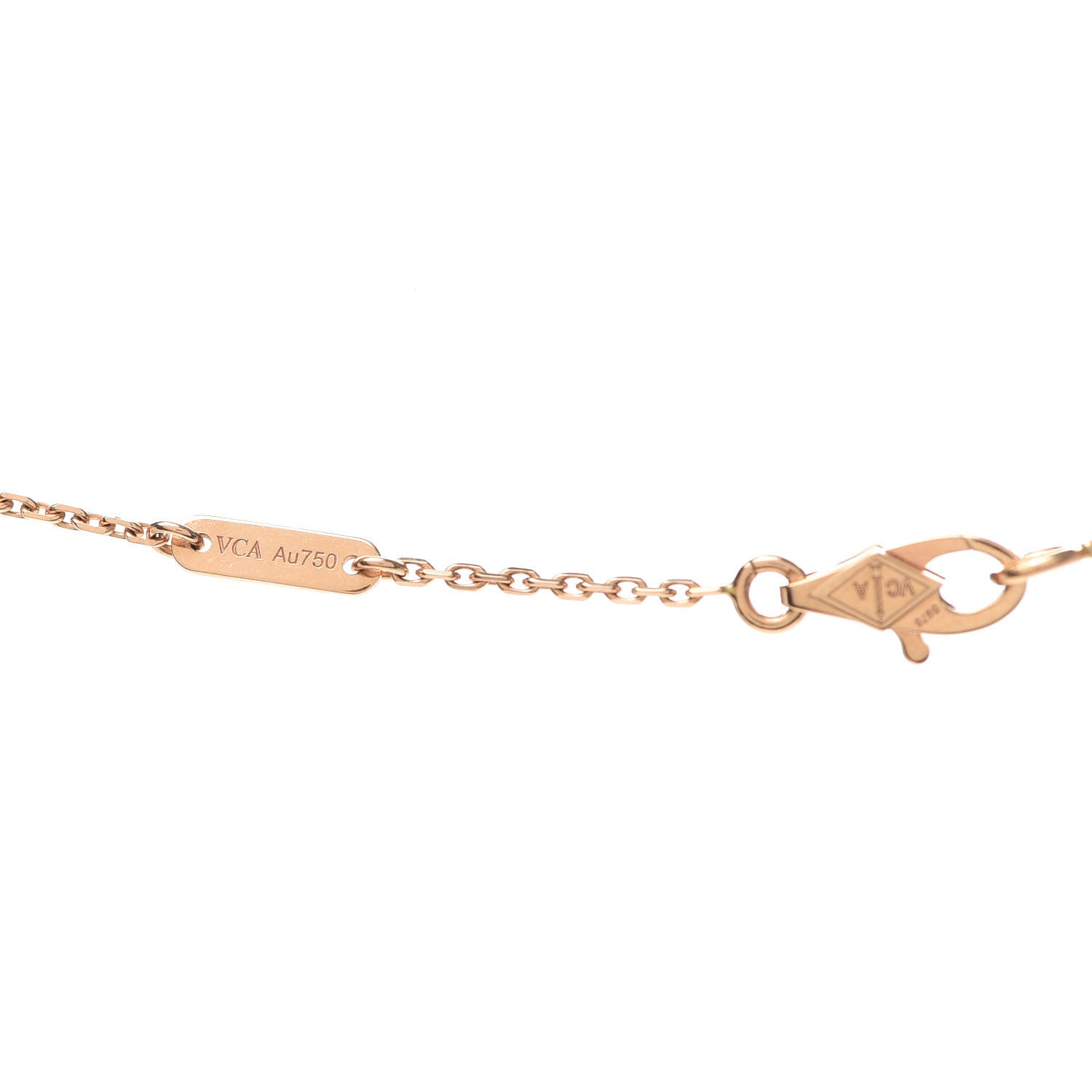 Van Cleef & Arpels 18K Rose Gold Sweet Alhambra Pendant Necklace 4 of 8