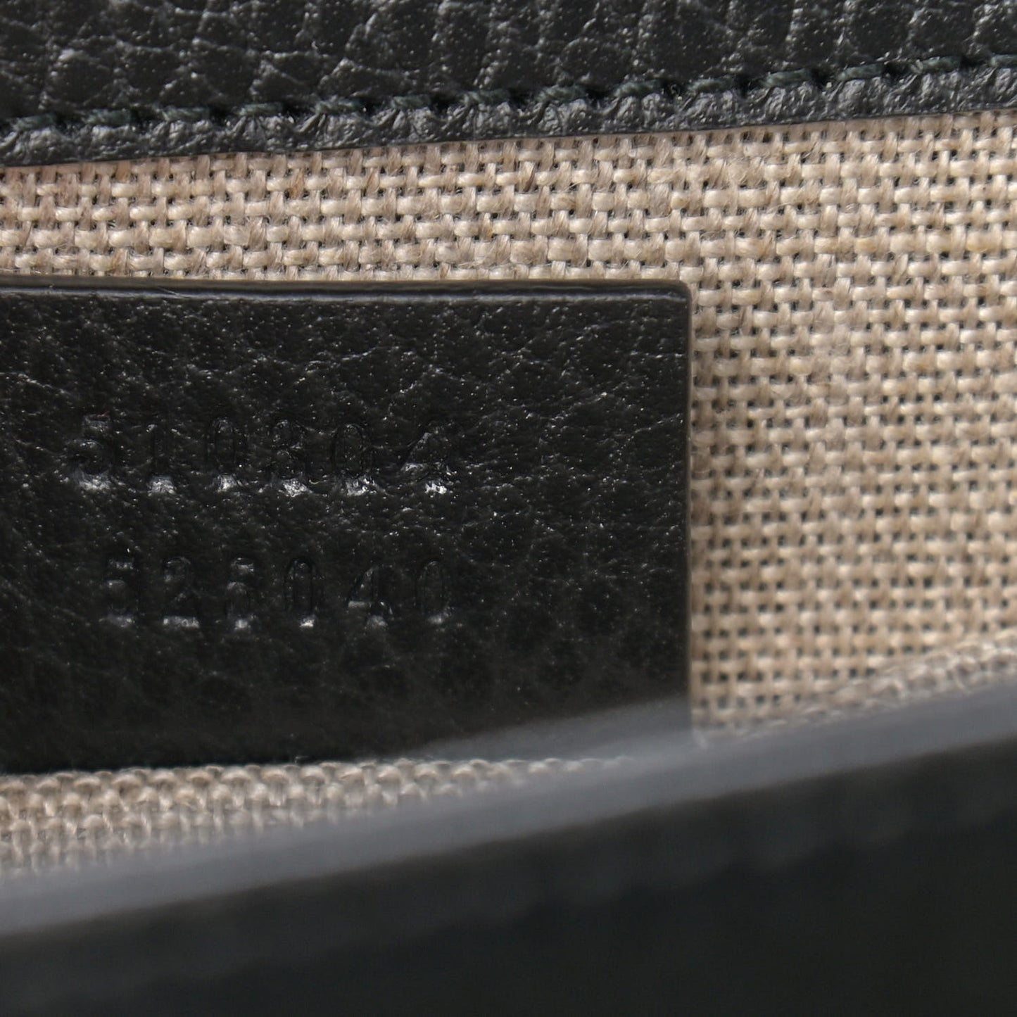 Dollar Calfskin Small Interlocking G Shoulder Bag Black
