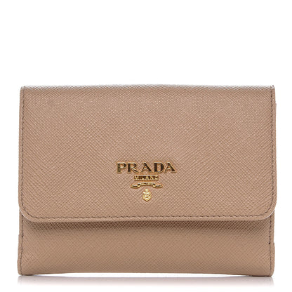Prada Saffiano Multicolor Compact Wallet Cammeo Orchidea 1 of 6