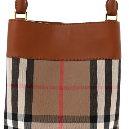 Burberry Canvas House Check Bucket Bag Tan 8 of 11