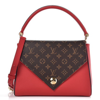 Louis Vuitton Calfskin Monogram Double V Rubis 1 of 9