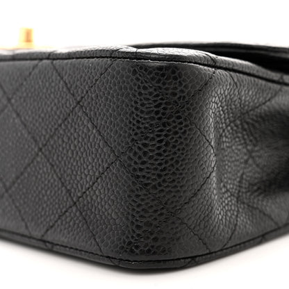 Chanel Caviar Quilted Medium Double Flap Black 11 of 13