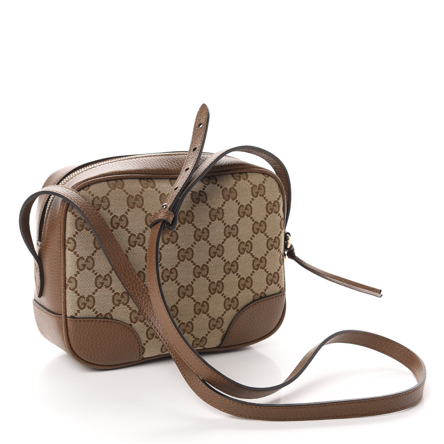 Gucci Monogram Mini Bree Messenger Bag Beige Tabacco 3 of 10