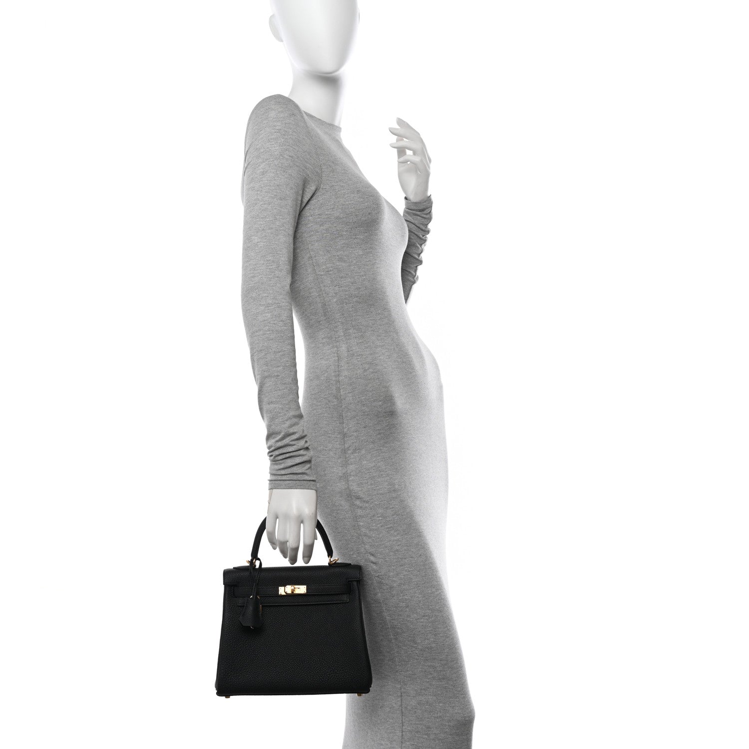 Hermes Togo Kelly Retourne 25 Black 2 of 11