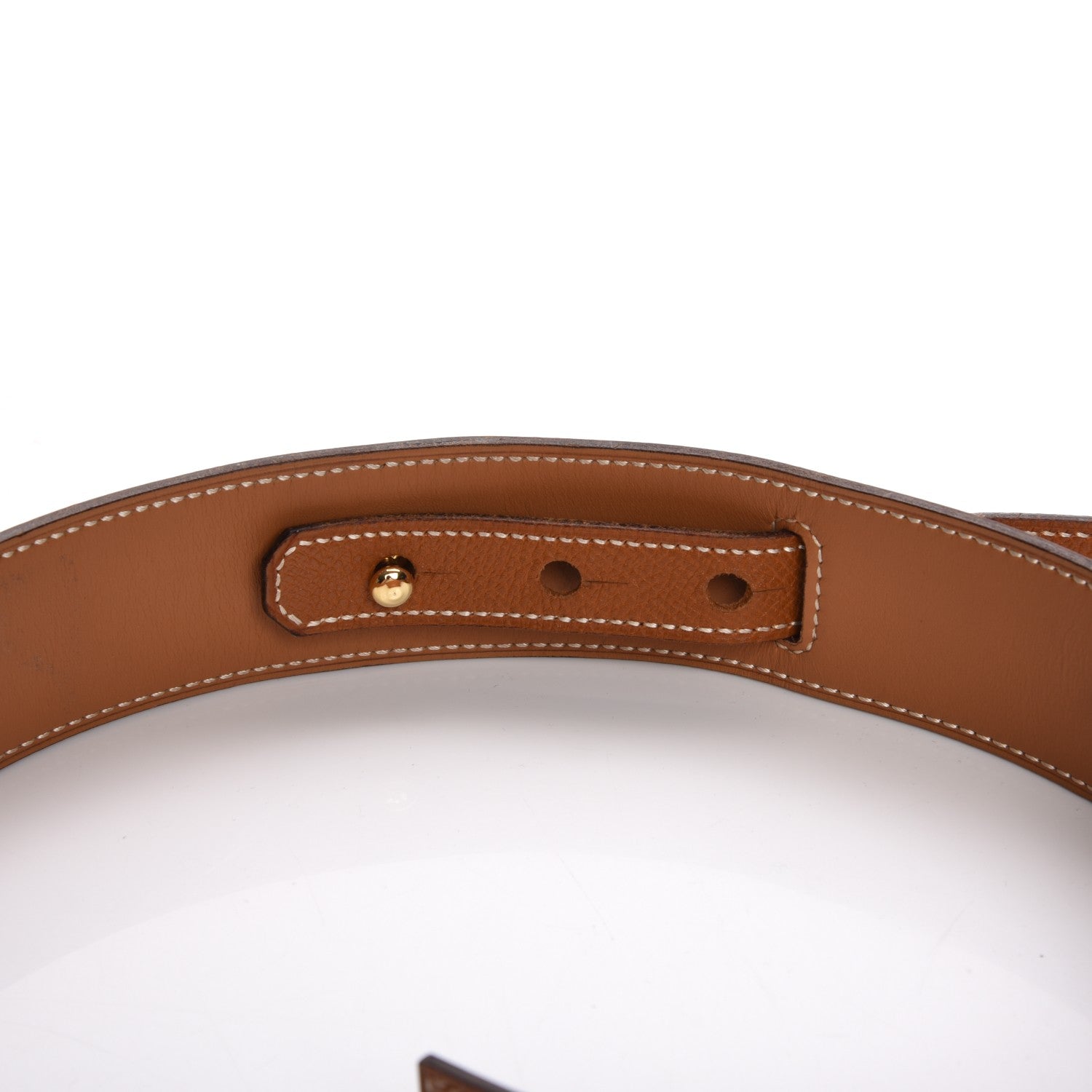 Hermes Courchevel Adjustable Kelly Belt 75 Gold 5 of 5