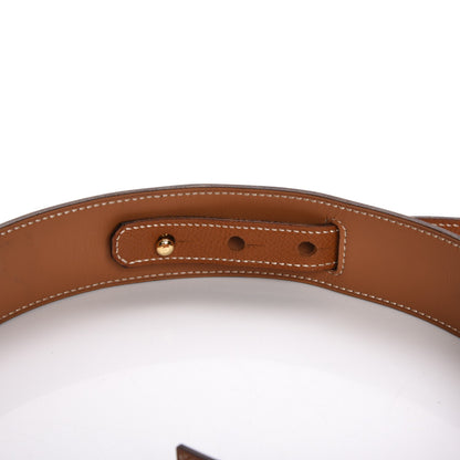 Hermes Courchevel Adjustable Kelly Belt 75 Gold 5 of 5