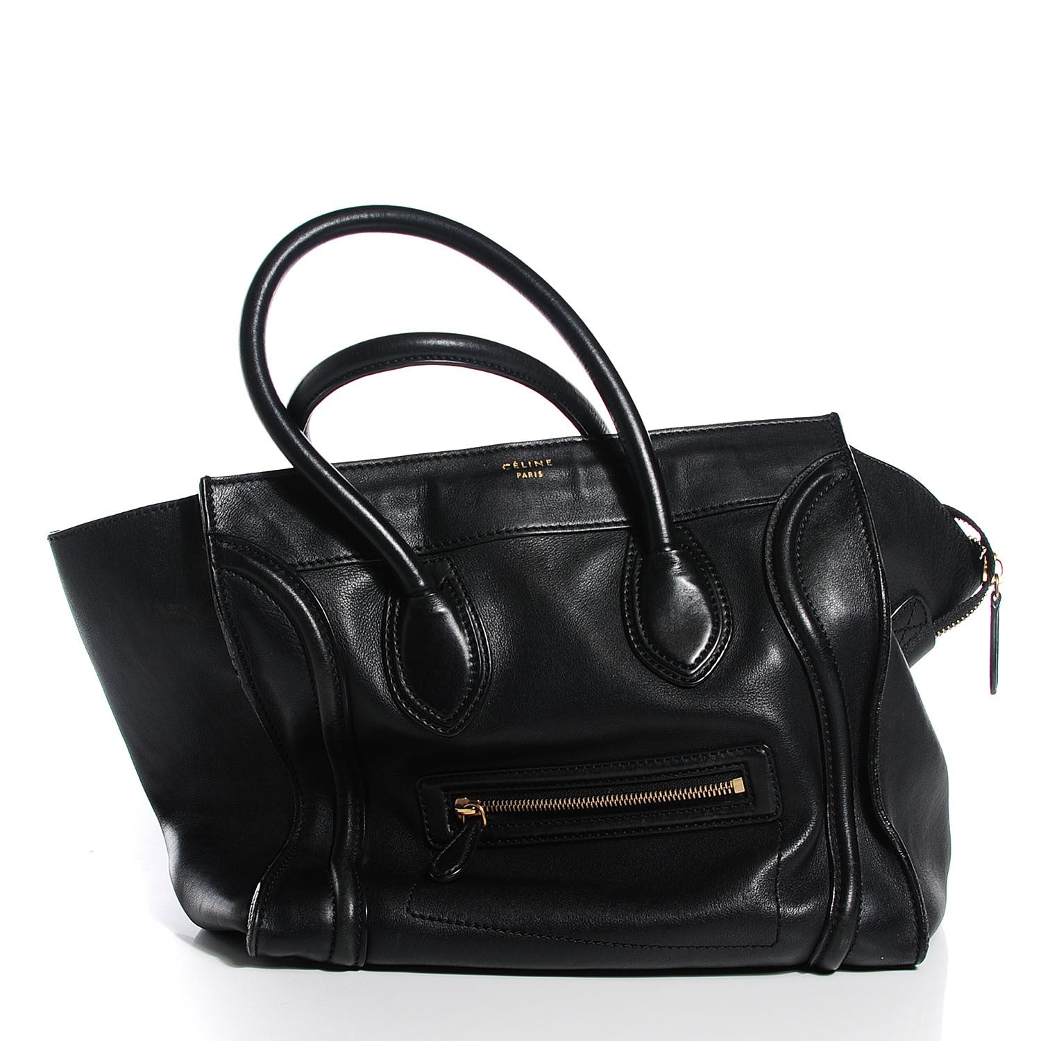 Celine Smooth Calfskin Mini Luggage Black 9 of 9