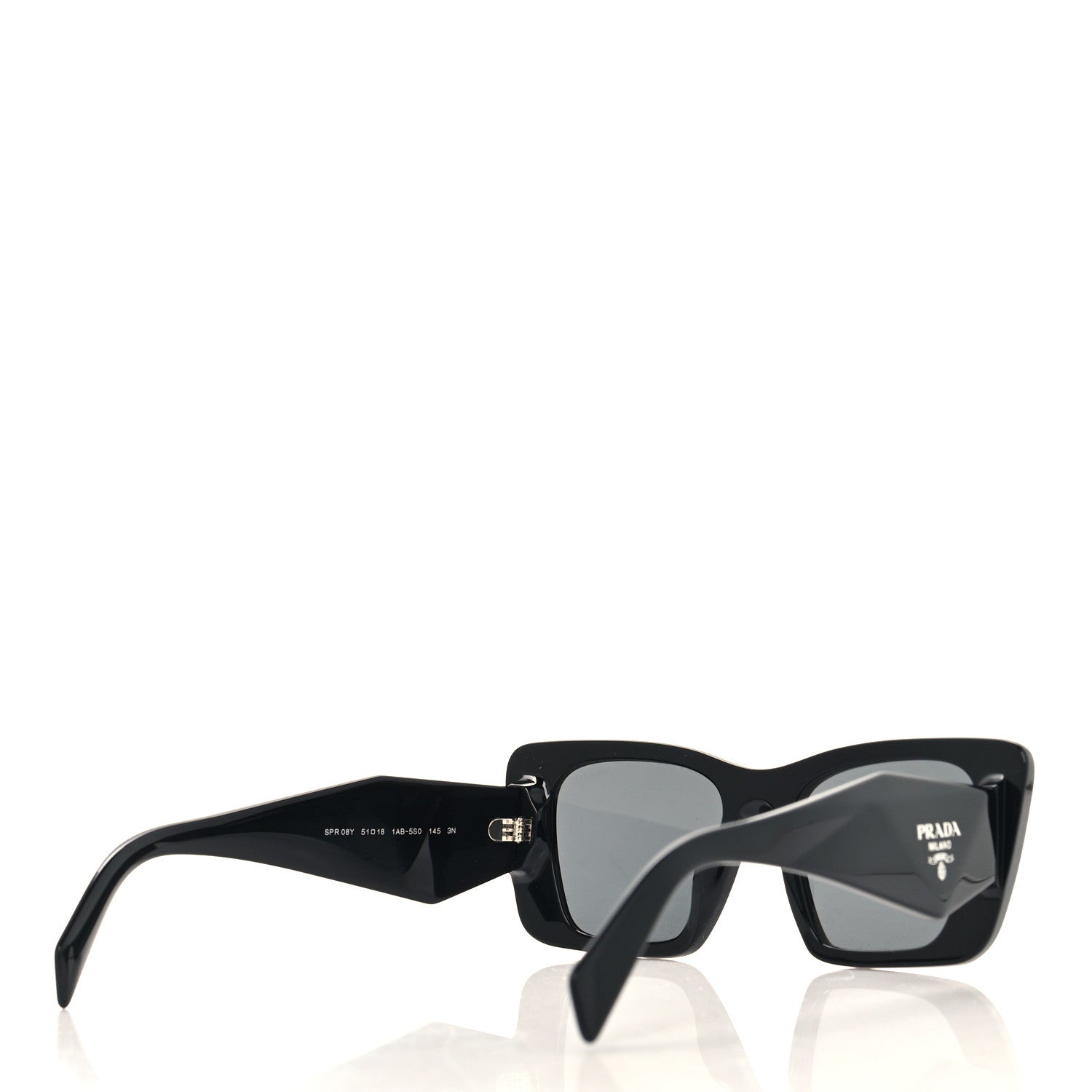 Prada Acetate Symbole Sunglasses SPR 08Y Black 4 of 7