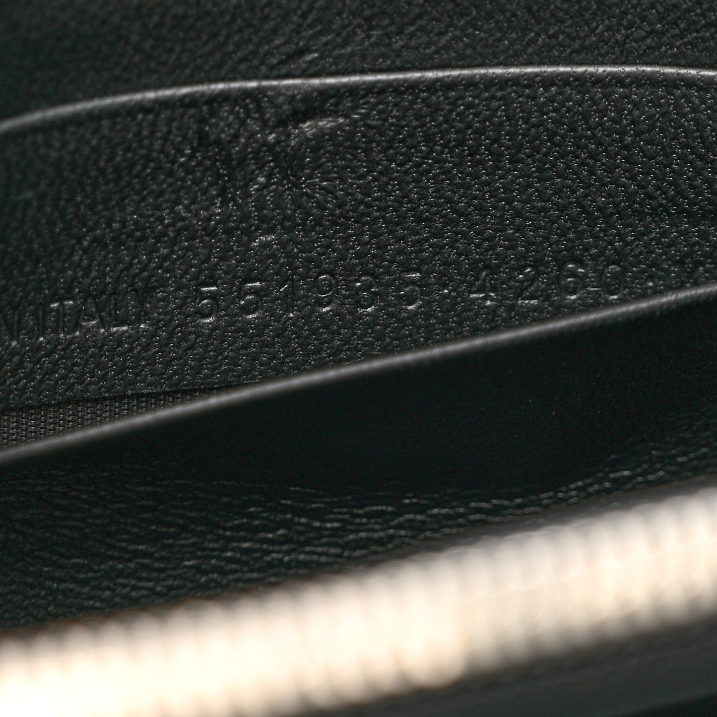 Metallic Goatskin Logo Everyday Continental Zip Around Wallet Turquoise Black