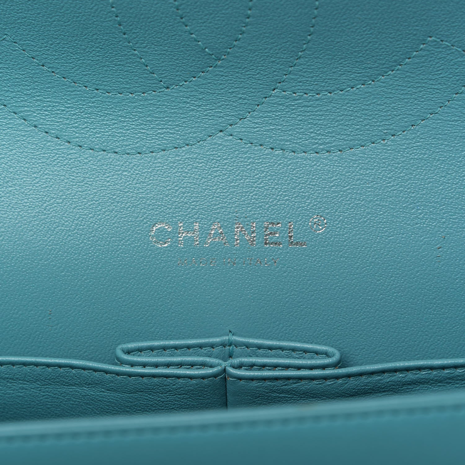 Chanel Lambskin Quilted Jumbo Double Flap Turquoise 8 of 10