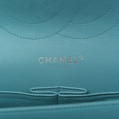 Chanel Lambskin Quilted Jumbo Double Flap Turquoise 8 of 10