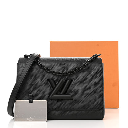 Louis Vuitton Epi Twist Shoulder Bag MM Matte Black 12 of 12