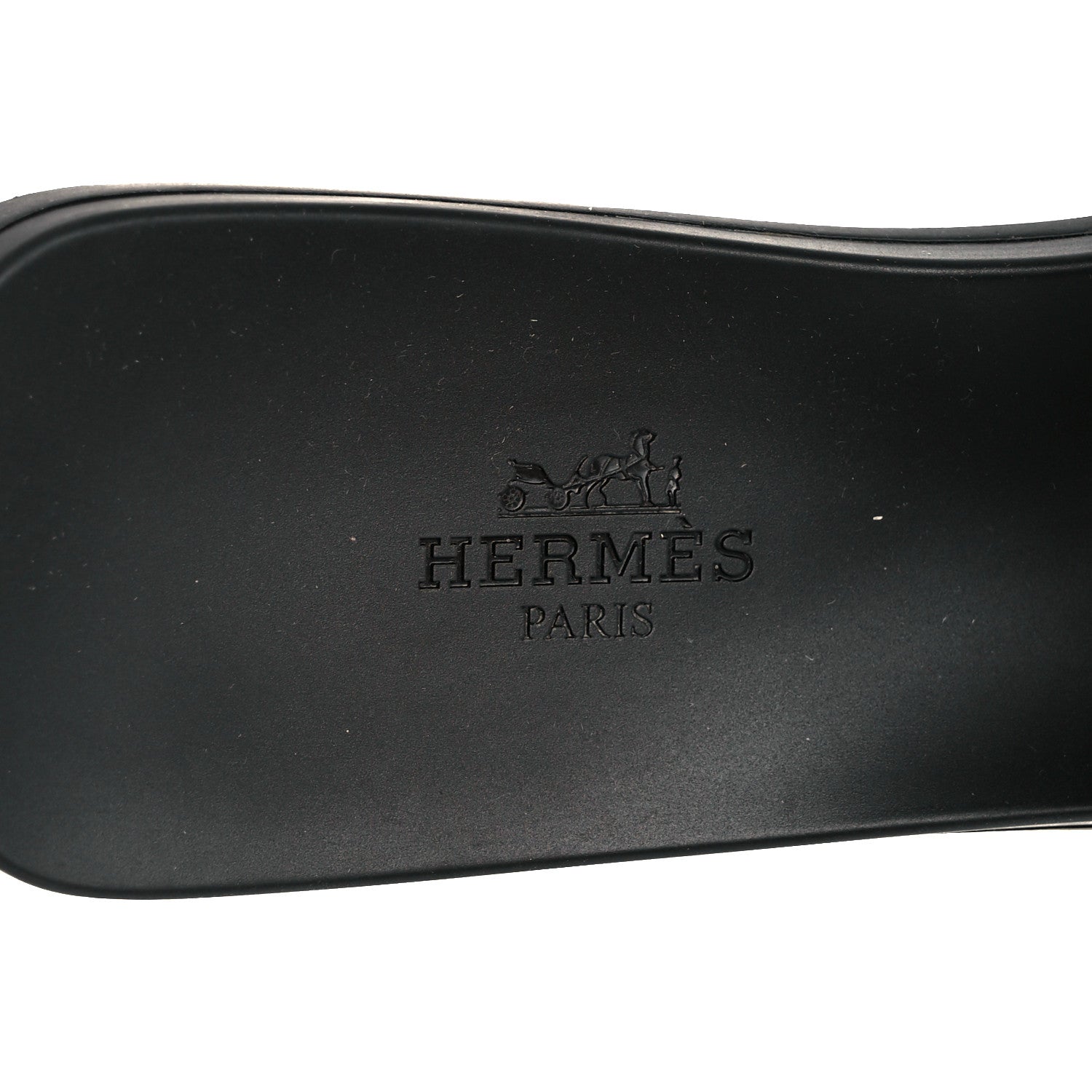Hermes Rubber Aloha Sandals 38 Black 7 of 8
