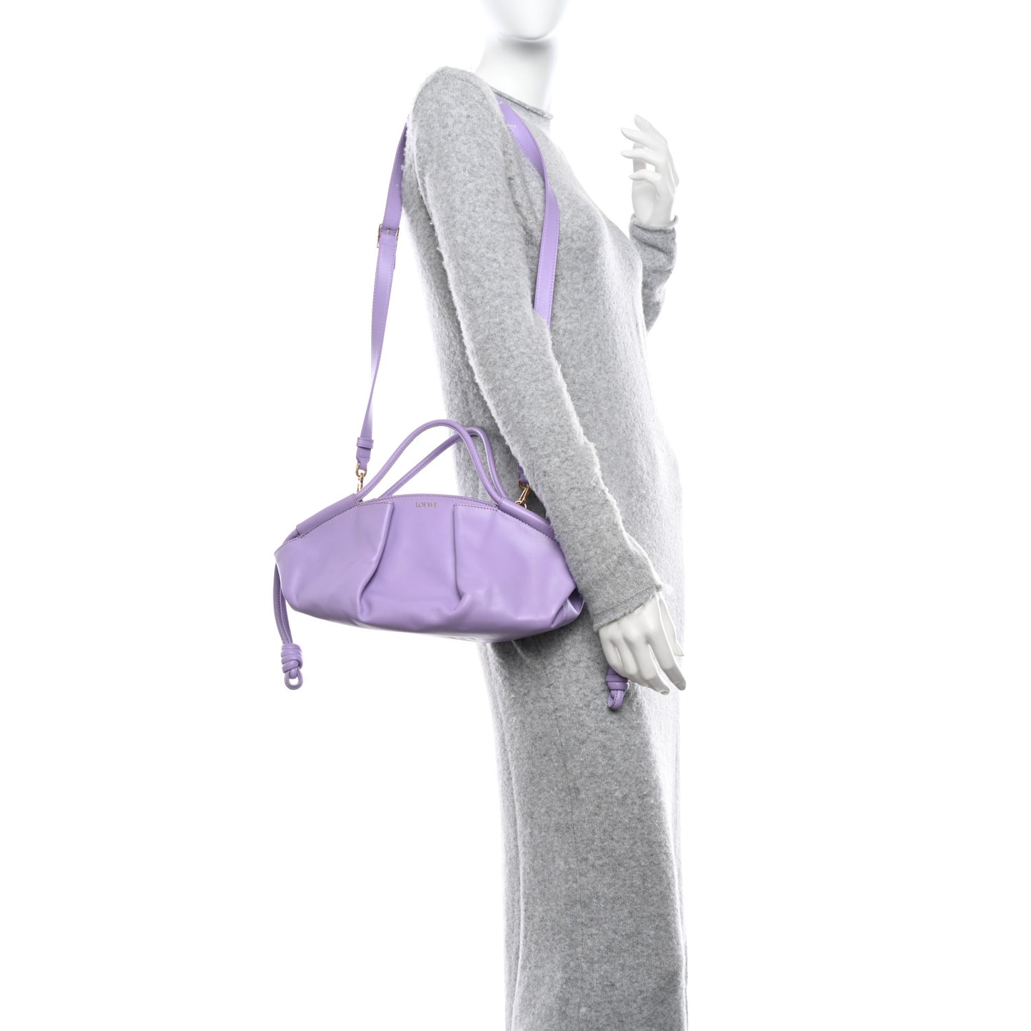 Shiny Nappa Calfskin Paseo Bag Light Mauve