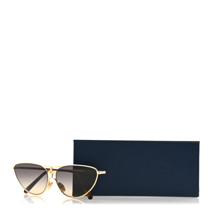 Louis Vuitton Metal LV Star Cat Eye Sunglasses Z1867U Gold 8 of 8